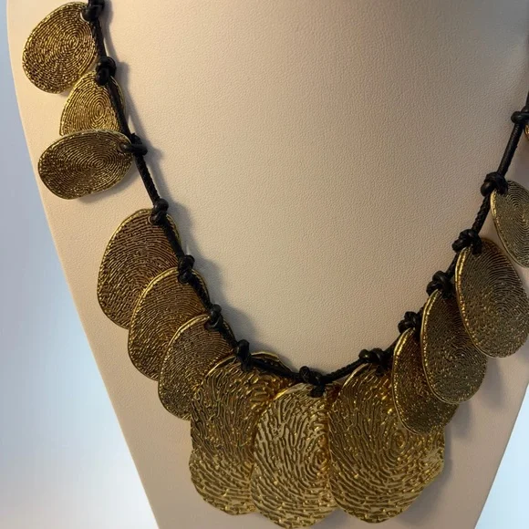 Yves Saint Laurent Gold Statement Necklace